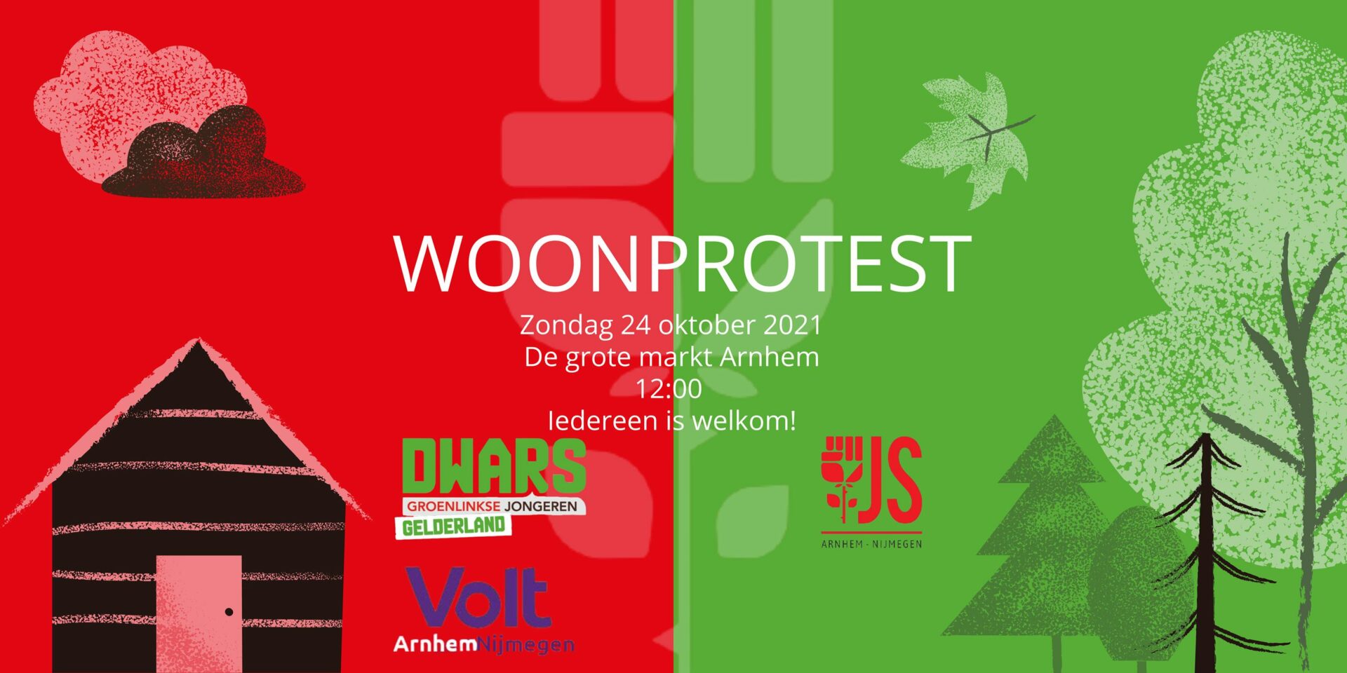 Woonprotest Arnhem logo
